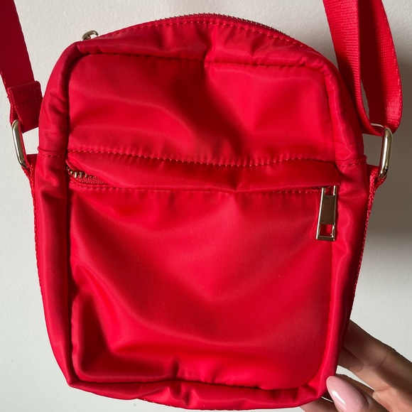 Red Nylon Crossbody Bag - Picture 7 of 7